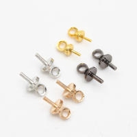 Conector De Encanto De Perla Para Joyería DIY 50-100pcs Ojales De Latón De 3/4/5/6/8mm Para Creación De Joyas - details 0