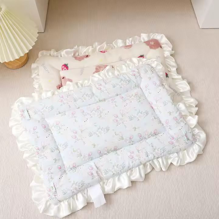 Alfombra De Dormir Para Mascotas Invierno Cálida Lavable Sillón Para Perros Y Gatos Funda De Almohada De Mascota Suministros Para Mascotas Material De Tela De Algodón 100% - 1