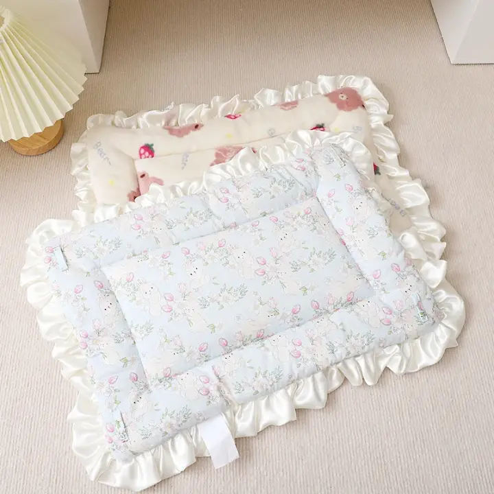 Alfombra De Dormir Para Mascotas Invierno Cálida Lavable Sillón Para Perros Y Gatos Funda De Almohada De Mascota Suministros Para Mascotas Material De Tela De Algodón 100% - 1