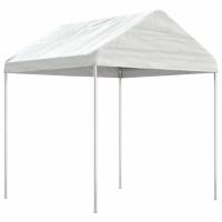 vidaXL Cenador con techo polietileno blanco Dimensiones 2.28 x 2.23 x 2.69 m,  4.46 x 2.28 x 2.69 m,  6.69 x 2.28 x 2.69 m y mas - details 3