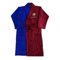 Albornoz de rizo del FC Barcelona 100% algodón 400 gr/m2 - Licencia Oficial - Niños y adultos - Incluye cinturón y bolsillos - Suave y absorbente - Regalo perfecto para seguidores del club - Presentación en caja. - details 1
