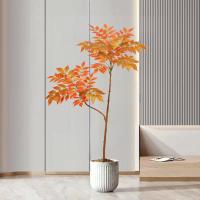 Gran Planta Artificial De Tropicales Roja Banyan Falso Maceta Para Decoración De Sala De Estar Hoteles Y Hogares Material Plástico - details 7