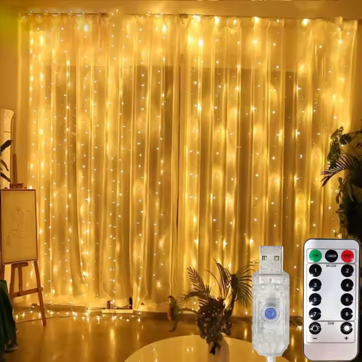 Luces De Cinta LED USB Control Remoto 3/4/6M Decoración De Fiesta De Navidad Boda Cumpleaños Para Dormitorio Guirnalda Farolillo Fairy - 1