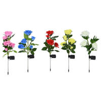 Luces Solares Para Jardín Con 5 Cabezas Decorativas En Forma De Diente De León Y Rosa Iluminación LED Para Patio Exterior Decoración De Jardín - details 9