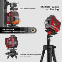 16 Lines 4D Laser Level Green Line Self Leveling 360 Horizontal And Vertical Remote Control Green Beam Laser Levels With 2PCS Battery - details 12