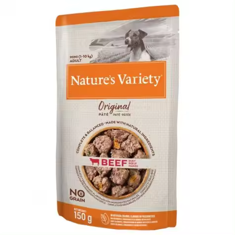 Nature`s Variety Original Adult Mini Buey Paté Para Perros 150 Gr - 1