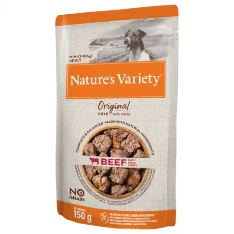 Nature`s Variety Original Adult Mini Buey Paté Para Perros 150 Gr - 1