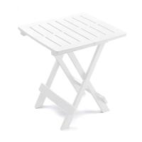 Mesa de jardín plegable Mesa auxiliar de plástico 45x43x50cm blanco - details 0