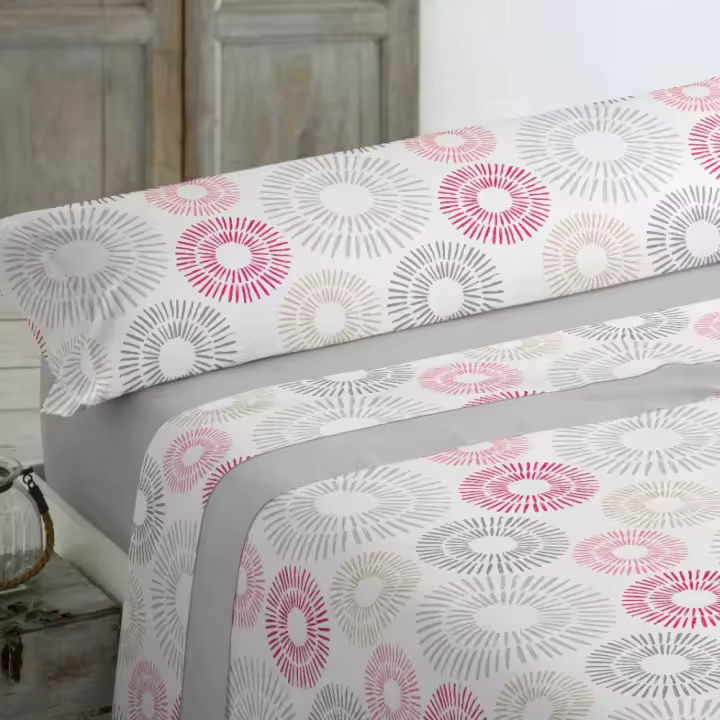KYTZIAS - Juego de Sábanas Verano tacto Extrasuave. Juego de cama 3 Piezas Microfibra. Sábanas de Verano de colores. Ropa de cama lisa y suave. Estampados modernos para cama de 90, 105, 135 y 150 cm. - 1