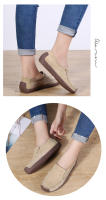 Zapatos De Ballet Para Mujer Loafers Slip on Microfibra Retro Casuales Transversales Antideslizantes Talla Fiel Para Primavera - details 7