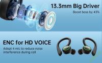 Auriculares Bluetooth Inalámbricos 5.3 Sports Con Micrófono Reducción De Ruido TWS Estéreo Alta Fidelidad Toques Sensibles Para Correr Y Estudiar Negro - details 3
