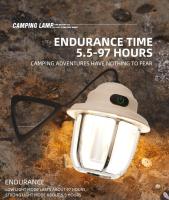 Lámpara De Camping LED Retro 1200mAh Luz De Emergencia Impermeable IPX4 Carga Tipo C Para Exterior Linterna Colgante Para Tienda De Campaña 2700K/6500K - details 4