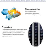 Termómetro Adhesivo Para Acuario 5/10 Piezas Discos De Temperatura Dual Escala Herramientas Para Tanque De Peces - details 7