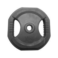 Cannon - Disco con agarre Hierro/Caucho 2,5 - 5 y 10 Kg 30 mm.  fitness equipment para entrenamiento Gimnasio, crossfit, o Culturismo - details 2
