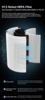 Purificador De Aire Para El Hogar Y El Coche Desodorante Y Desinfectante Con Iones Negativos HEPA Eliminador De Formaldehído Y Odor De Humo - details 6