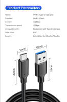 Cable USB3.2 10Gbps Tipo a a C 3.2 Gen2 Para Transferencia De Datos Y Carga Rápida 3A 60W Compatible Con SSD Y Disco Duro Cable De 3m Y 5m - details 3