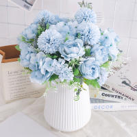 Flores Artificiales De Seda Peonía Hermosas Para Vaso Decoración De Hogar Y Bodas Regalo De Flores Falsas Hydrangea Para Mesa Del Salón - details 2