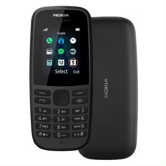 Nokia 105 Teléfono Móvil Clásico 1.8" Negro | Ligero 73g | Pantalla TFT | Batería de Larga Duración | Radio FM | Linterna | Dual SIM | Ideal para Mayores, Trabajo o Emergencias - 1