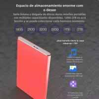 Unidad de Estado sólido SSD, disco duro externo portátil, disco duro de 1 TB, disco duro externo USB, Unidad de Estado sólido de Alta velidadUnidad flash USB (Negro, Azul, Rojo, Dorado) - details 1