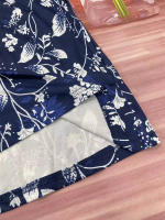 Vestido De Verano Con Cuello Redondo Y Bolsillos De Falda Larga Manga Corta Estilo Casual Para Mujeres De Mediana Edad - details 5