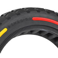 Neumático Sólido De Repuesto Para Scooter Eléctrico NIU KQI3 Tamaño 9.5x2.5-6.1 Color Flick Absorción De Choques Material De Goma - details 13