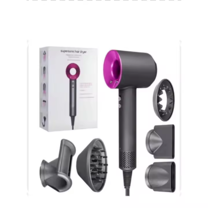 Secador de pelo profesional Manalex 5 en 1 el cual Incluye cinco accesorios de cepillo intercambiables - 1
