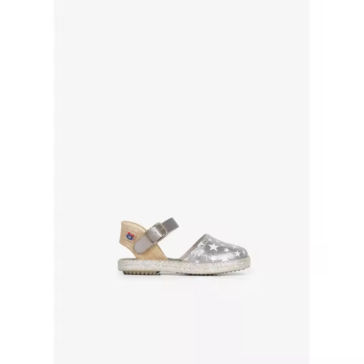 Conguitos - Sandalias con Cuña de Yute Cómodas para Niñas -Verano - (Multicolor / Talla 23) - 1
