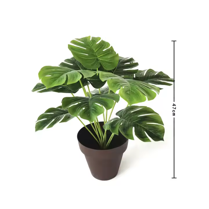 Poenia Arte Floral - Planta Artificial Monstera 47cm - REF 620229-1 - Decoración Moderna - 1