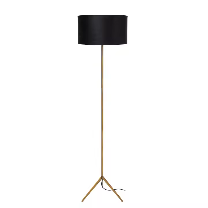 Lucide TONDO - Lámpara de suelo - Ø 38 cm - 1xE27 - Oro mate / Latón - 1