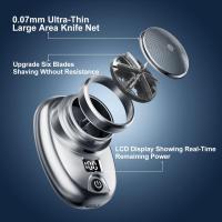 Mini Shaver,Electric Razor for Men with LCD Display,Portable Pocket Size Beard Trimmer,Cordless Rechargeable Rotary Shavers - details 4