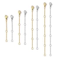 5pcs Cadenas De Extensión De Acero Inoxidable Con Cierre De Langosta Para Colgantes Y Pulseras 3-10cm Herramientas De Joyería DIY - details 0
