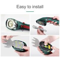 Cortacésped y setos inalámbrico de 7,2 V, cortacésped 2 en 1, mango giratorio de 180° con cuchillas de corte y cuchillas de corte para cortar setos, césped - details 3