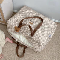 Bolsa De Mano Para Bebé Y Madres Organizador Impermeable De Lona Con Cierre De Cremallera Gran Tamaño Estilo Tote Bag Para Guardar Ropa De Cuna Y Artículos Infantiles - details 4