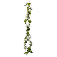 2Pcs Vinatera Artificial De Lienzo De Seda Para Boda Arco Floral Fiesta Exterior Decoración De Hogar Verde Natural - details 9