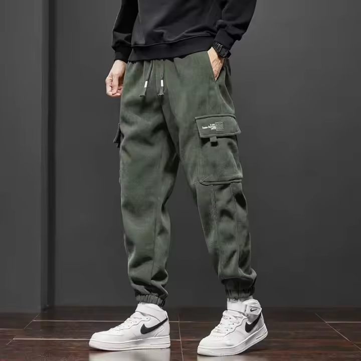 Pantalones Casuales Para Hombre Con Cintura Elástica Estilo Jogging De Primavera Y Otoño Pantalones Harem Estirables Con Cordón Moda Masculina Ropa Deportiva - 1