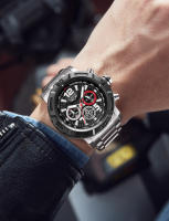 Reloj De Pulsera De Lujo Para Hombre LIGE Diseño De Acero Inoxidable Gran Reloj De Cuarzo Resistente Al Agua Con Calendario Automático Y Manecillas Luminosas - details 18
