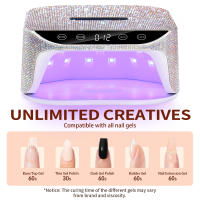 Secador De Uñas Profesional UV LED Con 36 Lámparas Incrustadas De Diamante Luz Táctil LCD Secado Rápido Para Todos Los Gel - details 2