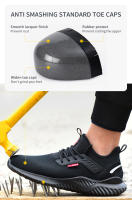 Zapatos De Seguridad Para Hombre Con Punta De Acero Antideslizantes Indestructibles Zapatillas De Trabajo Botas Tácticas Ligeros Y Puncture-Proof - details 4