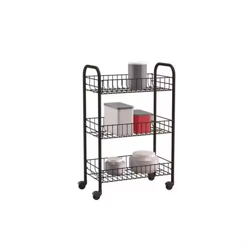 con 3 estantes 'Siena' metálico METALTEX - 77283 Carro multiusos para / Organizadores de Accesorios de Baño - 1