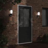 vidaXL Aplique de exterior con sensor acero inoxidable negro - details 2