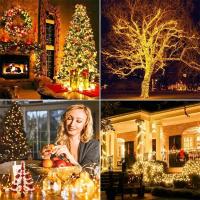 1Pack De Luces De Cadena Solar Con 50/100 LED Para Exteriores Impermeables Con 8 Modos Luz De Navidad Para Árbol Bodas Y Fiestas Decorativas - details 4