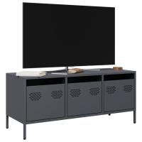 vidaXL Mueble para TV acero laminado en frío 101,5x39x43,5 cm en color Blanco/Rosa/Amarillo mostaza y más | almacenamiento funcional diseño moderno para baño dormitorio sala - details 3
