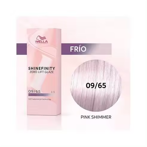 Coloracion Semipermanente Shinefinity Zero Lifth Glaze 09/65 Cool Pink Shimmer 60 ml. Wella - 1
