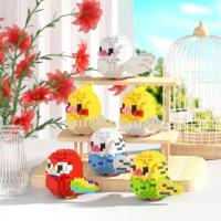 Mini Bloques De Construcción 3D Serie Pájaro Bonito Modelo De Perro Pollo En Ladrillos Juguete Decorativo Para Mesa Regalos Para Niños - details 1