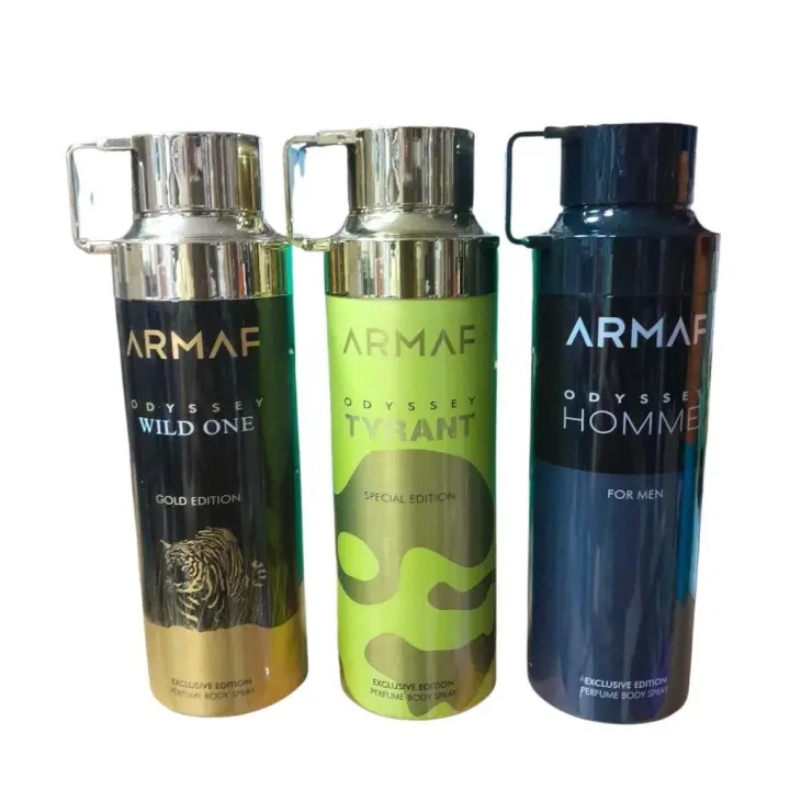 PACK 3 UNIADES - DESODORANTES UNISEX ARMAF ODYSSEY - WILD ONE , TIRIAN , HOMME 200 ML - ARMAF SET 3 UNI - 1