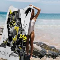Toalla De Playa Batman El Caballero Oscuro Anime Absorbente Suave Para Niños Regalo Ideal Para Viajes Camping Gimnasio Tamaño 30x60 Cm - details 5