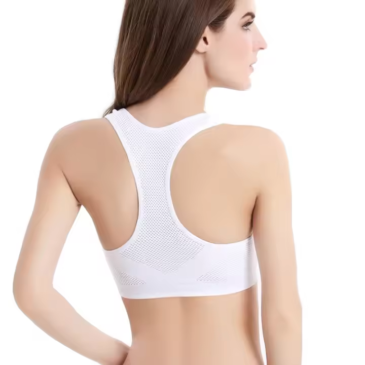 Sudadera Deportiva Transpirable Para Mujer Absorbe Sudor Con Capa Doble Sin Costuras Acolchada Para Gimnasio Correr Fitness Yoga - 1