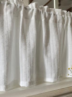 Cortina De Pared Blanca Opcional Estilo Nórdico Minimalista Americana Cortina Media Cortina Corta Ventana Flotante Material 100% Poliéster - details 4