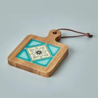 Tappetizes De Madera Estilo Japonés Creativos Antideslizantes Con Patrón Artístico Delineado Delicado Para Bebidas Tamaño Approx 10x10cm - details 14