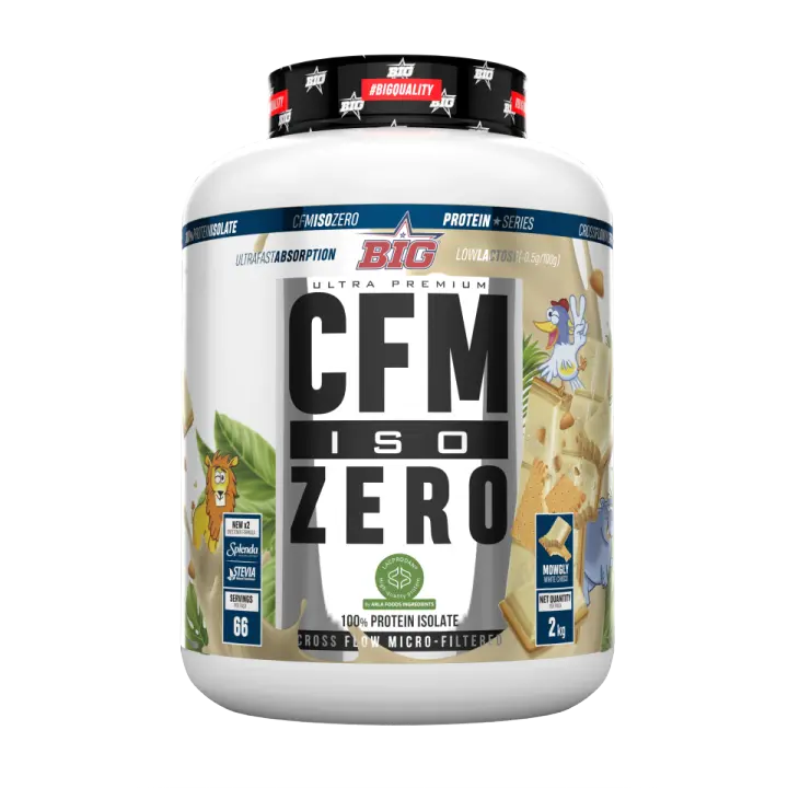 CFM ISO Zero 2Kg Choco Blanco Mowgly - Big + Mezclador regalo  Baja en lactosa   Baja en grasas   Calidad garantizada  Deliciosa - 1